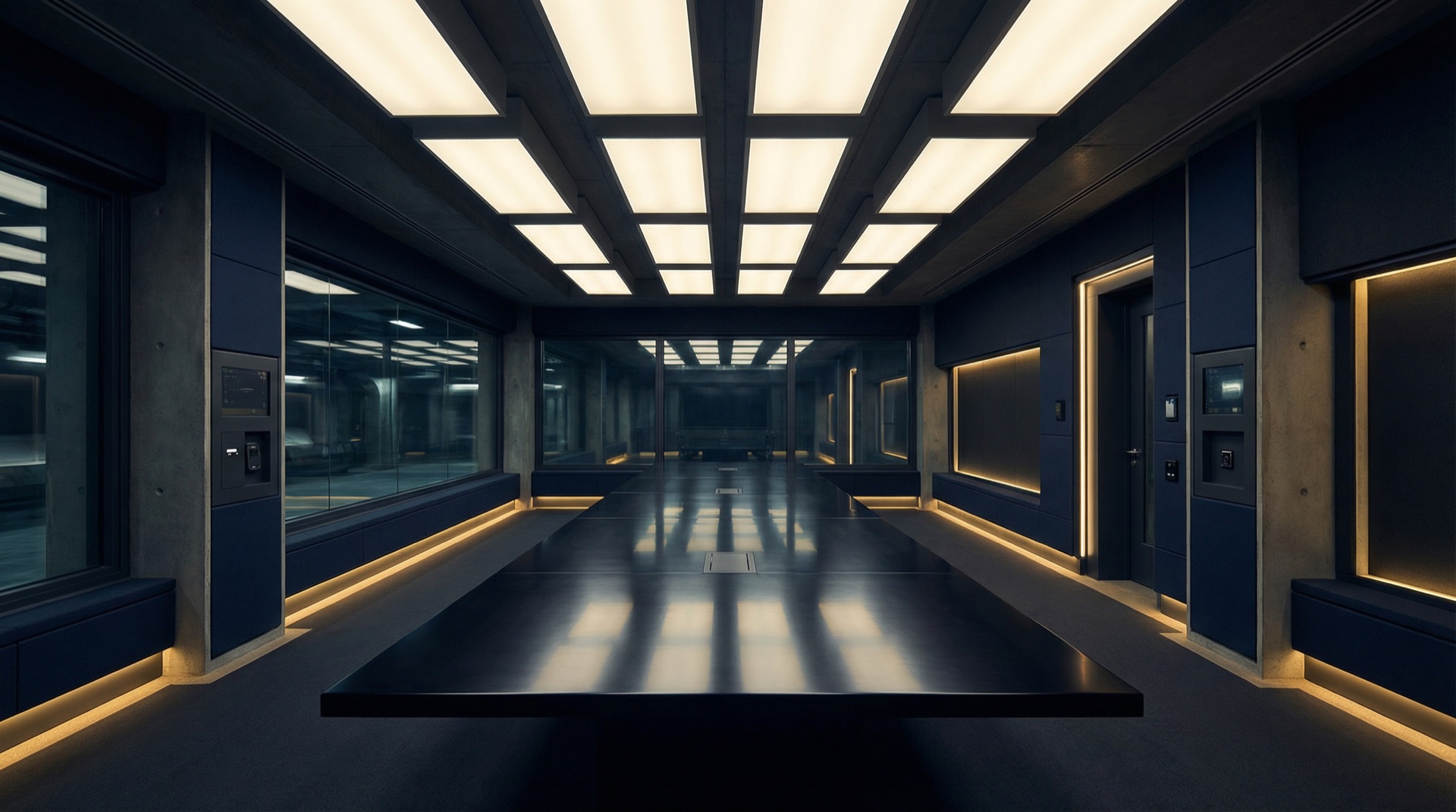 Secure facility interior